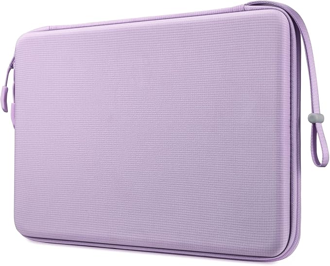 FINPAC Hard Laptop Sleeve Case for MacBook Neo A18 Pro, 13 inch MacBook Air 2026 M5/M4/M3/M2/M1, 14 inch MacBook Pro 2026 M5/M4/M3/M2 Pro/Max, Waterproof Case for Dell, Surface Laptop, HP, Acer, Lilac