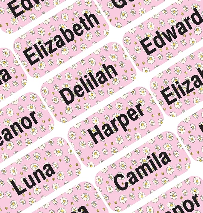 Personalized Name Labels for Kids – 60 Waterproof Peel-and-Stick Labels for Clothes, Lunch Boxes, Water Bottles, Laundry Bags – Durable, Dishwasher & Microwave Safe, Perfect for Camp, Daycare, School