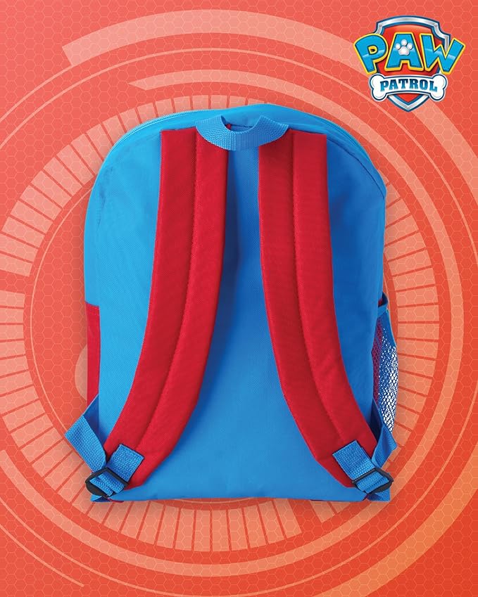 Fast Forward Paw Patrol Kids Backpack and Lunch Box Set - 14" Boys & Girls Backpack with Lunch Box for Preschool Kindergarten, Paw Red/Yellow