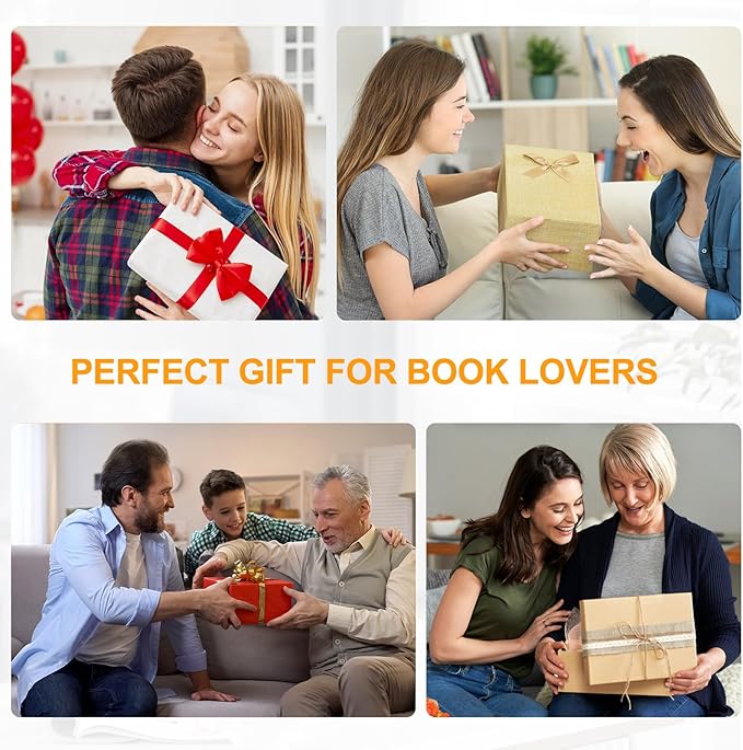 Book Reading Nook Valet with Cup Holder - Wooden Triangle Nightstand Book Stand Holder for Page Rest