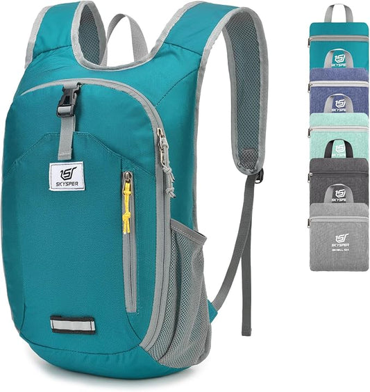 SKYSPER 10L Hiking Backpack Small Foldable Daypack Packable Lightweight Hiking Daypack Travel Day Pack for Women Men