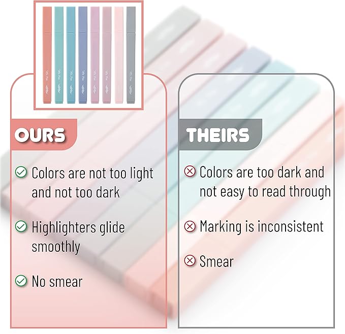 Mr. Pen- Aesthetic Highlighters No Bleed, 8 Pack, Earthy Colors, Chisel Tip, Cute Highlighters Assorted Colors for Journaling, Highlighting, Underlining, Fast Dry, Back to School Supplies
