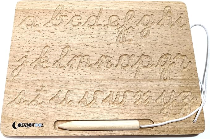 Montessori Alphabet Tracing Boards Alphabet Letters ABC Tracing (Cursive)