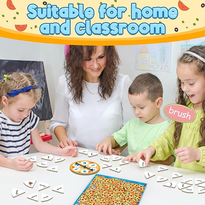 Kasfalci Blends Word Games: Phonics Flash Cards, Speech Therapy Toys for Toddlers & Kindergarten Preschool Learning Activities