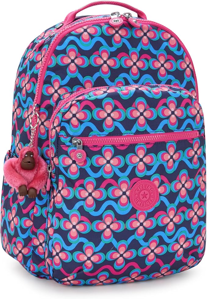Kipling Women's Seoul 15" Laptop Backpack, Durable, Roomy with Padded Shoulder Straps, Built-In Protective Sleeve
