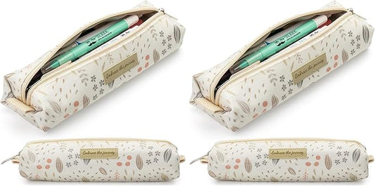 Mr. Pen- Cute Pencil Case Pouch, Boho Design, Multipurpose Canvas Bible Pencil Pouch (Pack of 2)