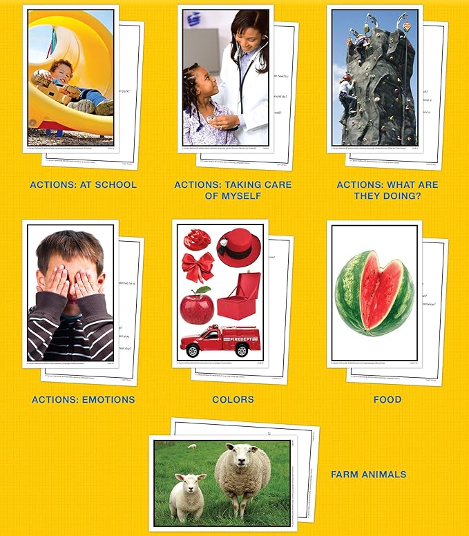 Key Education 160 Early Learning Toddler Flash Cards Ages 3+, Photographic Vocabulary for Toddlers, Speech Therapy for Preschool & Kindergarten Special Learners