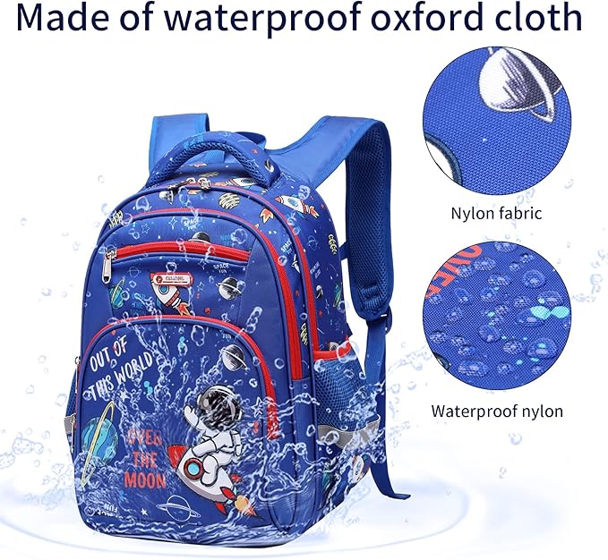Cusangel Kids Backpack for Boys Elementary Kindergarten Preschool School Bag 16 inch Multifunctional Cute Large Capacity