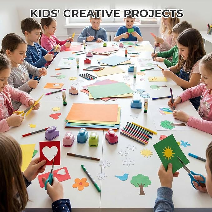 Koogel 60 Sheets Colored Craft Paper, 8.27" x 11.7" (A4 Size), 20 Assorted Colors, 120gsm/32lb Lightweight Cardstock for Kids Crafts, Origami, Printing & Holiday Decorations