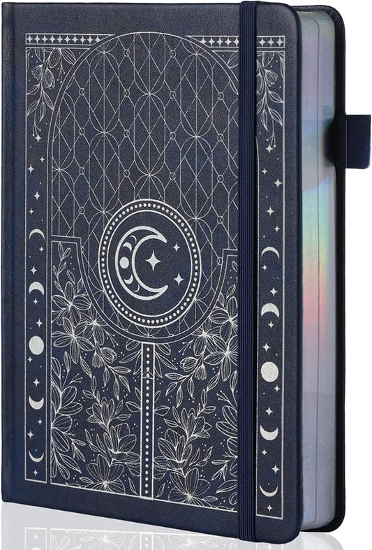 TIEFOSSI Dotted Journal Notebook, 160gsm 256 Numbered Thick Paper, A5 Hardcover Dotted Grid Diary for Women Men Work Writing, Journaling, Drawing, 5.8 x 8.3 in