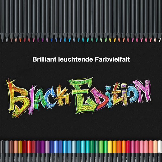 Faber-Castell Black Edition Colored Pencils, Classic, Spring Craft Supplies