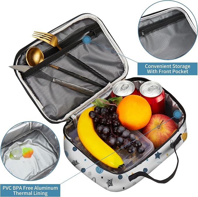 rickyh style Kids Insulated Lunch Box Thermal School Cooler hot Bag for Child