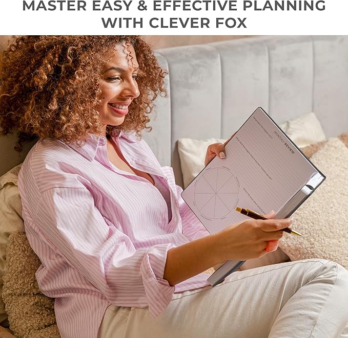 Clever Fox Planner PRO Dated (Jan 2026–Jan 2027) Weekly & Monthly Life Planner to Increase Productivity, Time Management and Hit Your Goals – Organizer, Gratitude Journal – A4 Size (Black)