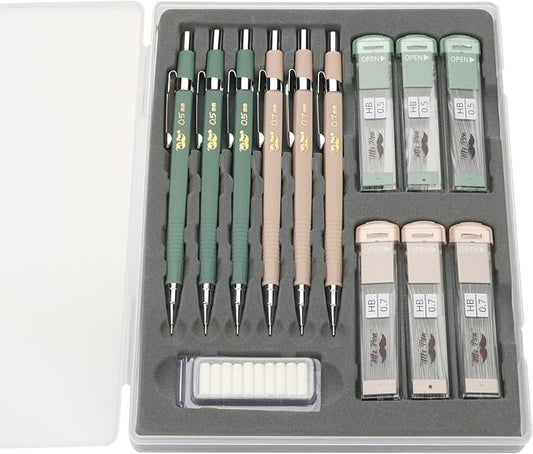 Mr. Pen- Mechanical Pencil Set with Lead and Eraser Refills, 6 Pack | 2 Sizes, 0.5 and 0.7mm, Sketching Pencils, Drafting Pencil, Drawing Mechanical Pencils