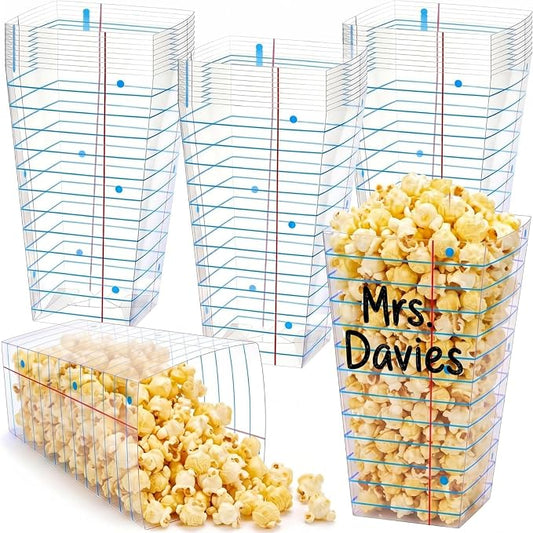 24 Pcs Back to School Notebook Popcorn Boxes Teacher Gift Boxes Kit Popcorn Holders Welcome Classroom Candy Treat Containers for Students Teacher Supplies Preschool Kindergarten
