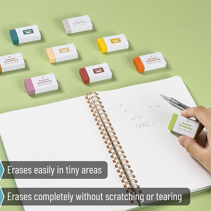 Mr. Pen- Erasers Bulk, 20 Pack, Large Block Erasers for School, No Smudge