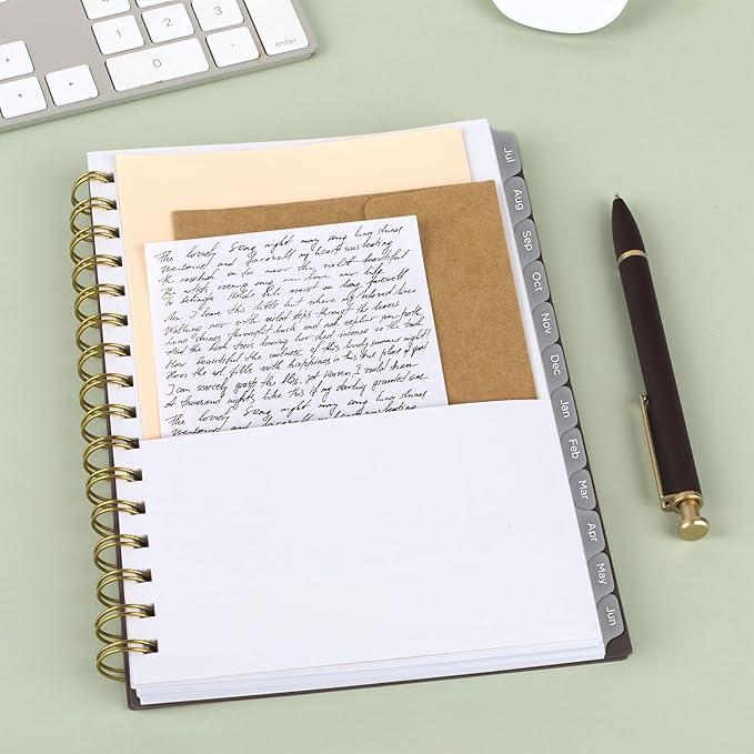 Mead Planner 2026-2027 Weekly & Monthly Academic 15-Month April-June, 5.5" x 8.5", Ground Coffee (CAW42004)