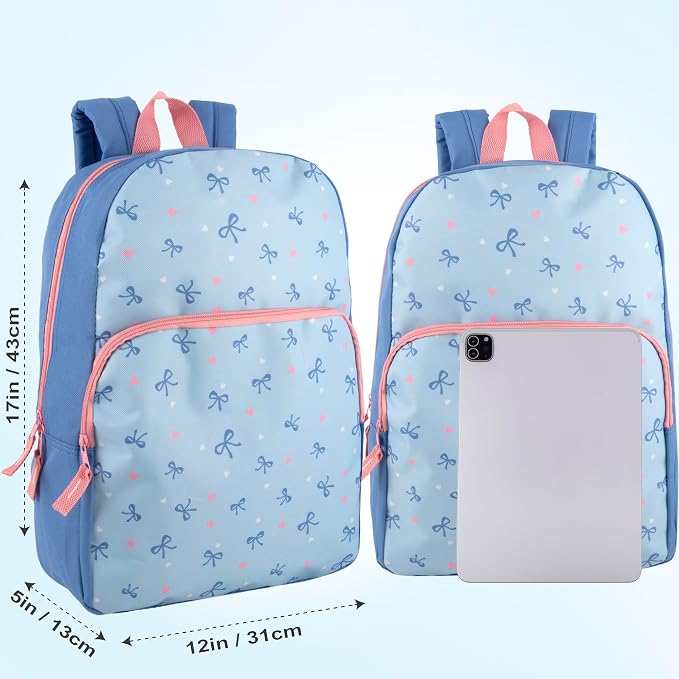 Trail maker Classic 17 inch Backpacks with Adjustable Padded Straps | School Backpacks for Girls, Boys