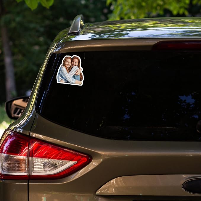 Photo Prints Stickers with Your Own Foto, Image, Logo - Create Your Own Design Photo Stickers - Personalized Custom Waterproof Vinyl Stickers