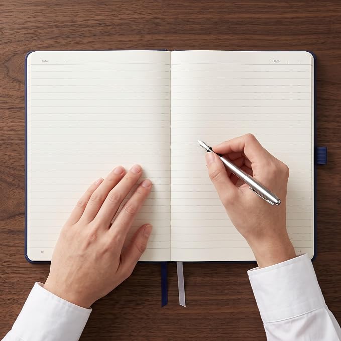 AHGXG Lined Journal Notebook, 160 Numbered Pages, A5 Size (5.7'' x 8.3'')