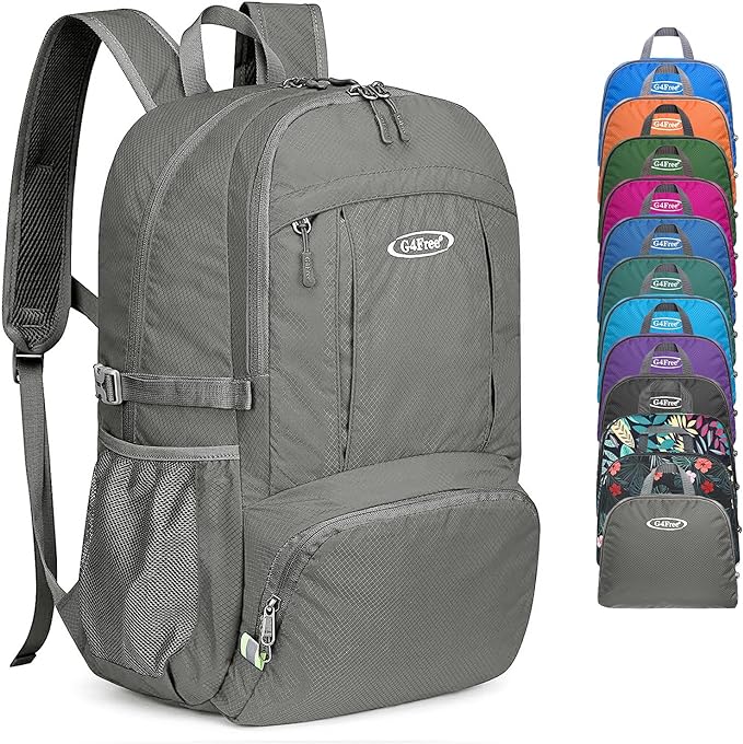 G4Free Lightweight Packable Hiking Backpack, Waterproof Travel Daypack