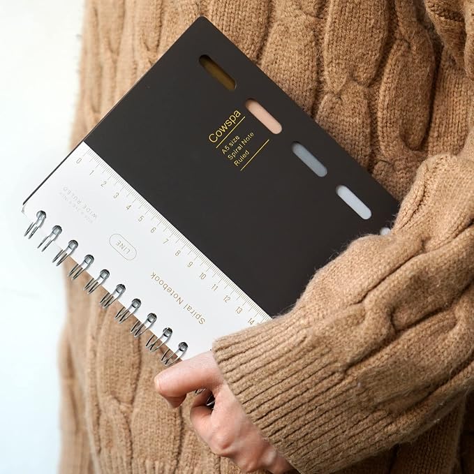 5 Subject Notebook Wide Ruled Spiral Bound Journal with Dividers 7"x 8.5"