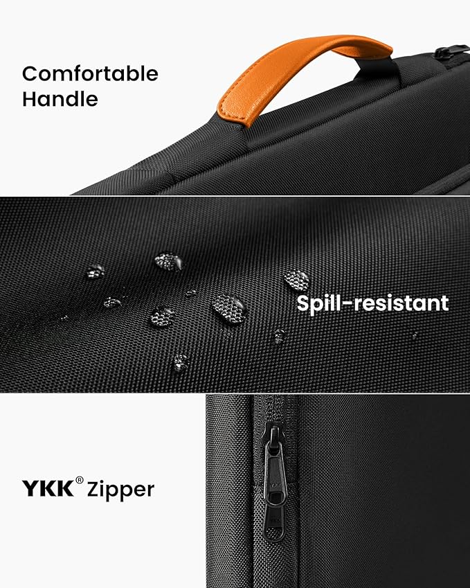 tomtoc 360 Protective Laptop Carrying Case for 13-inch New MacBook Air M5/A3449(2026), M4/A3240, M3/A3113, M2/A2681 M1/A2337, 13“ MacBook Neo/Pro, iPad Pro M5 & iPad Air M4, Water-Resistant Laptop Bag