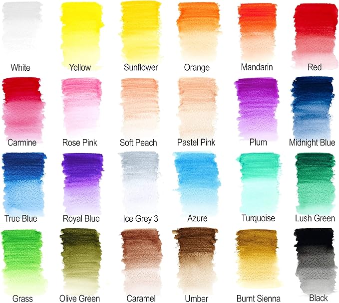 Winsor & Newton Studio Collection Artist Pencils, Watercolor Pencils, Set of 24