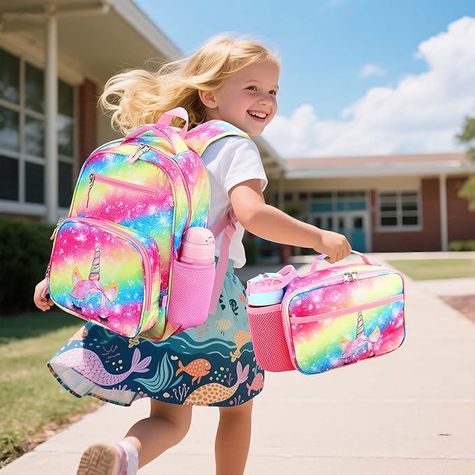 RHCPFOVR Kids Lunch Bag - Insulated Lunch Box for Boys Girls,Washable Lunch Bag and Reusable Toddler Leak-proof Lunchbox for School and Daycare