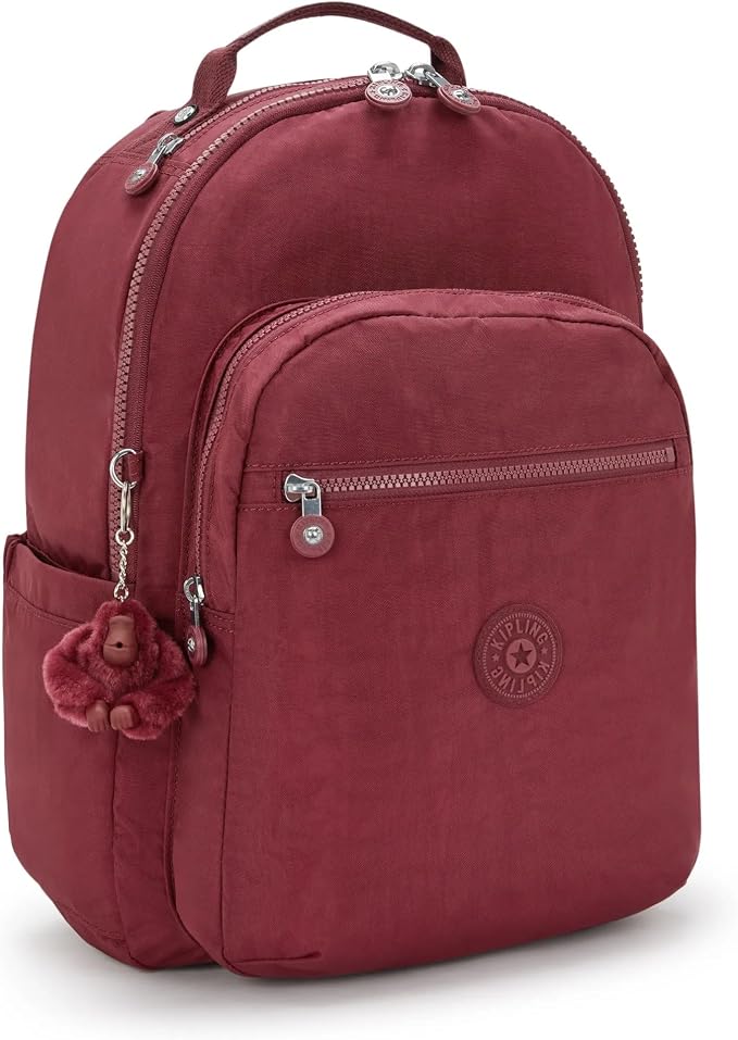 Kipling Women's Seoul 15" Laptop Backpack, Durable, Roomy with Padded Shoulder Straps, Built-In Protective Sleeve
