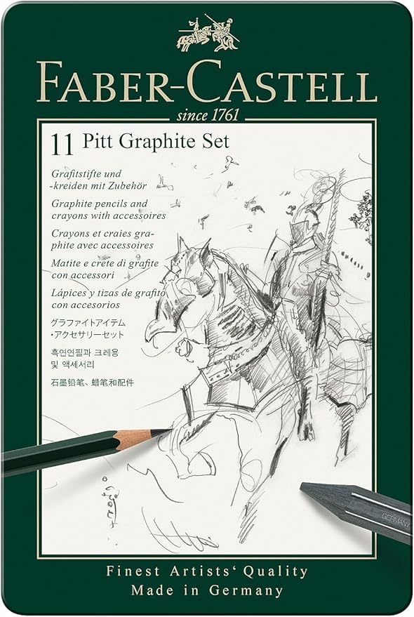 Faber-Castell 11 Piece Pitt Graphite Tin Set