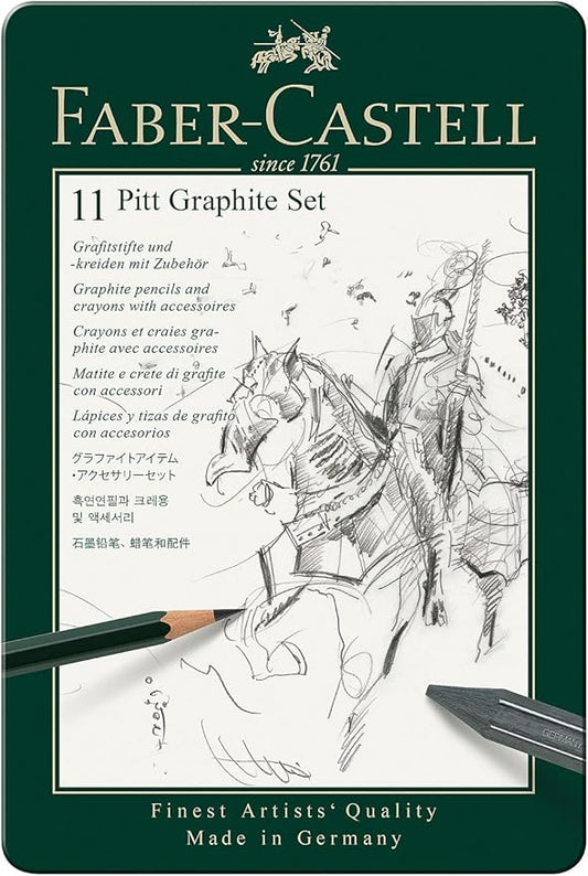 Faber-Castell 11 Piece Pitt Graphite Tin Set