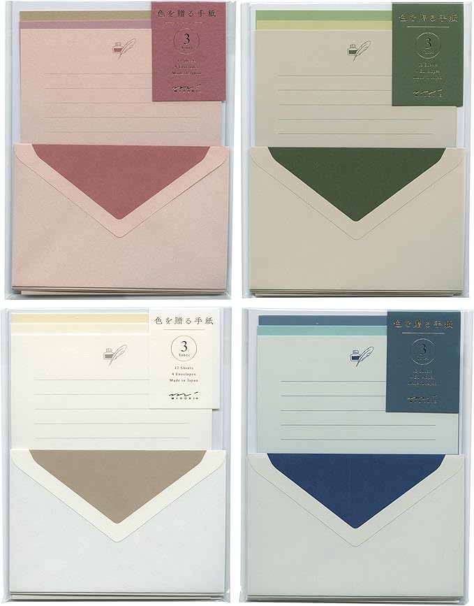 Midori 86914006 Letter Set, White