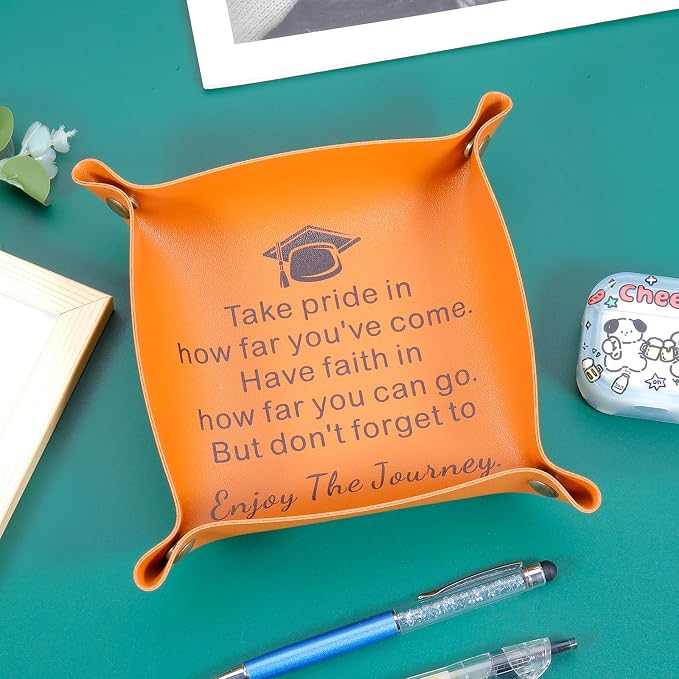 2026 Graduation Gifts for Her Him Class of 2026 Gifts Bulk Best Gifts for High School Senior 2026 Stuff 2026 Graduation Gifts for Men Women College Grad 2026 High School Boy Christmas Leather Tray