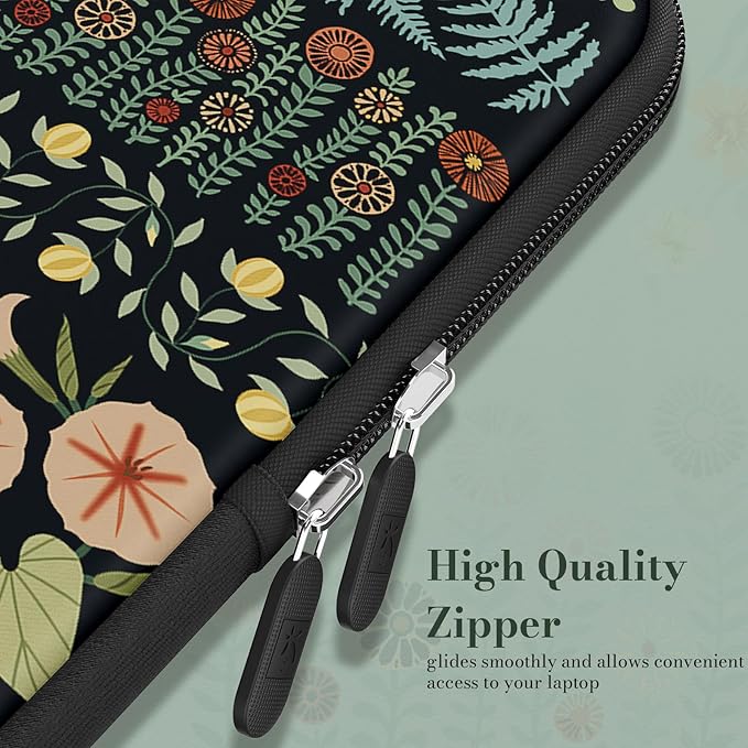 iCasso Laptop Sleeve 13 inch for MacBook Air 13-13.6 inch M5/M4/M3/M2, Laptop Sleeve for MacBook Neo/Pro 13 inch, Slim Protective Travel Carrying Case for MacBook Pro 14'', Chromebook HP Dell, Black
