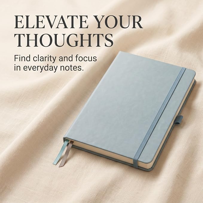 AHGXG Lined Journal Notebook, 160 Numbered Pages, A5 Size (5.7'' x 8.3'')
