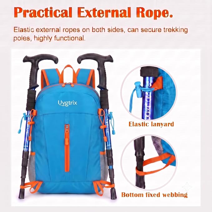 20L Water Resistant Foldable Packable Daypack Backpack | Lightweight Durable Portable Outdoor Travel Backpack for Women Men Camping Climbing Hiking Walking Sports Daily Commuting