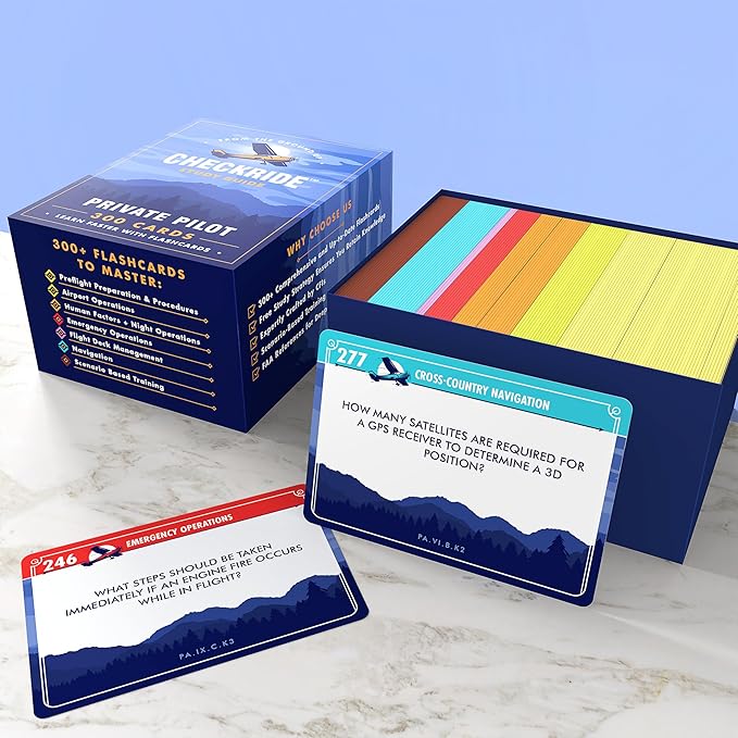 Private Pilot Flashcards | 310 Oral Exam & Written Test Study Cards | ACS Task Code Organized | CFI-Developed Checkride Prep | VFR Knowledge Test Guide