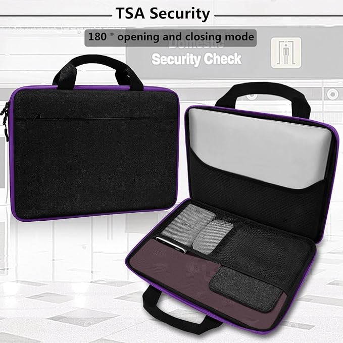 Hseok Laptop Sleeve 13-14 Inch Case Briefcase Compatible with MacBook Neo Pro 14 M5/M4/M3/M2/M1, All Models 13.3 Mac Air/Pro, XPS 13 14, Most Popular 13"-14" Notebooks,BK01PU01