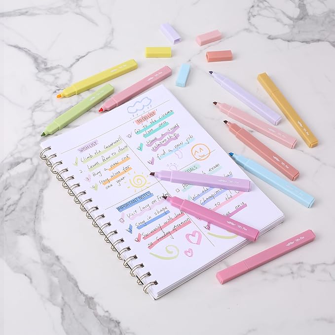 Mr. Pen- Aesthetic Highlighters No Bleed, 16 Pack, Assorted Colors, Chisel Tip, Cute Highlighters Assorted Colors for Journaling, Highlighting, Underlining, Fast Dry, Back to School Supplies