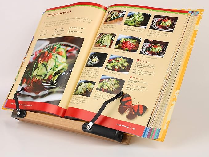 BS1500 11.8x8.5 Portable Adjustable Foldable Bookstand Holder for Reading Hands Free Large Thick Heavy Textbooks Cookbooks Tablets