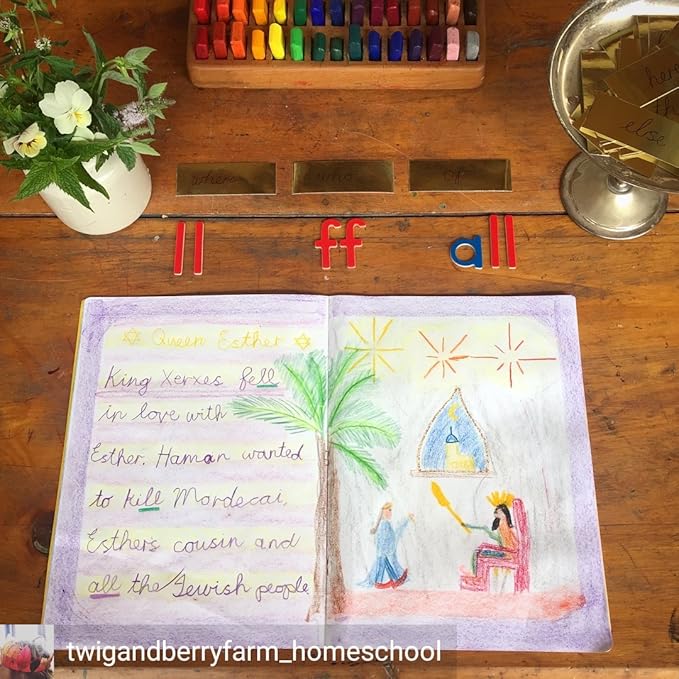 FILANA (12 Stick Crayons) Organic Beeswax Stick Crayons, Natural, Non Toxic, Safe for Children, Handmade in The US, No Paraffin or Petroleum Waxes, Rich Colors, Glide Easily
