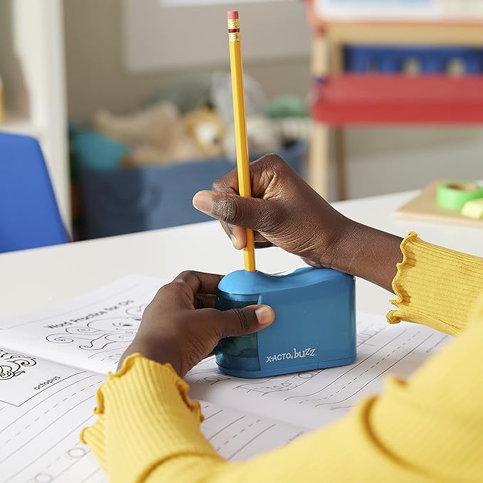 X-ACTO Buzz Battery Pencil Sharpener,Assorted Colors,(16758),(Pack of 12)