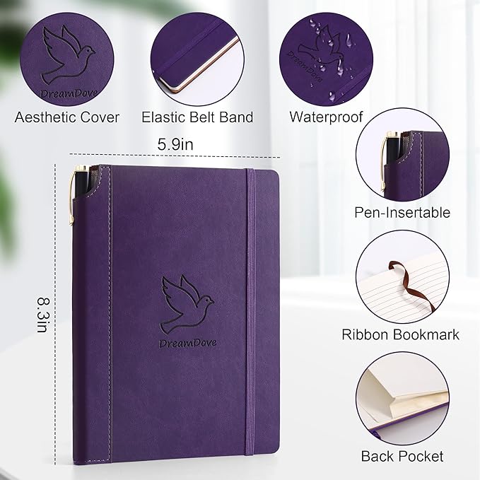 2026 Planner Undated Weekly Planner Notebooks A5 Week Plan Notepad Size 5.5'' X 8.1'' Inner Pocket ,Lined and Notes, No Dated Weekly To Do List Planner Notebook With Goal & Habit Tracker Organizer 100GSM Thick Paper, Pen Holder， Perfect For Office Home...