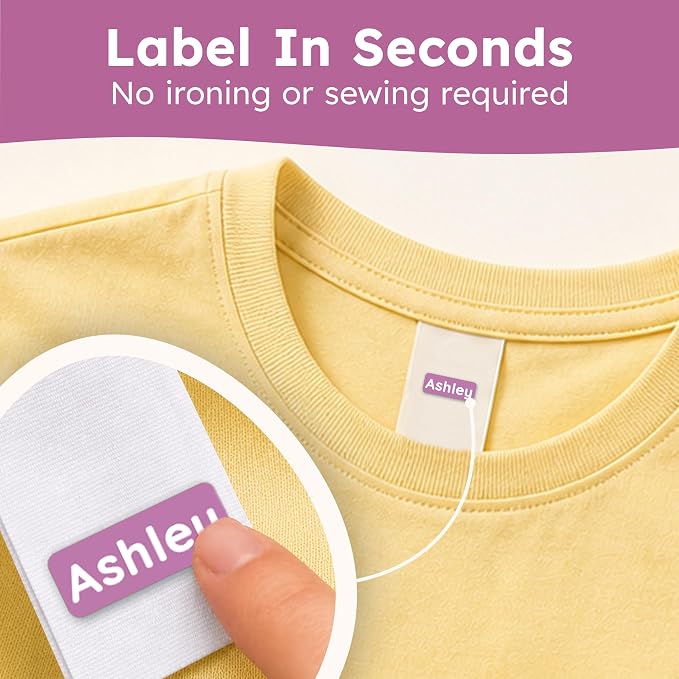 Small Custom Name Labels for Kids (245 Stickers) - Personalized & Waterproof Labels for School Supplies, Daycare, Sleepaway Camp & Clothing Tags - Dream