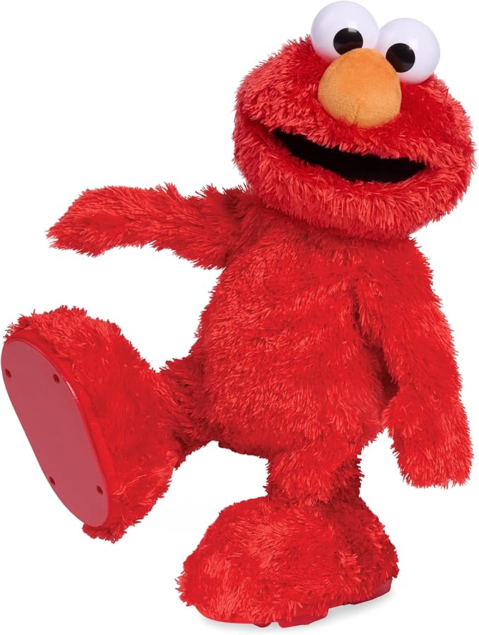 Sesame Street Hokey Pokey Elmo 14” Interactive Plush Toy, Sings, Dances & Plays Music, Bilingual Stuffed Animal for Pretend Play, Soft & Huggable, for Girls and Boys, Ages 18 Months+ by Just Play