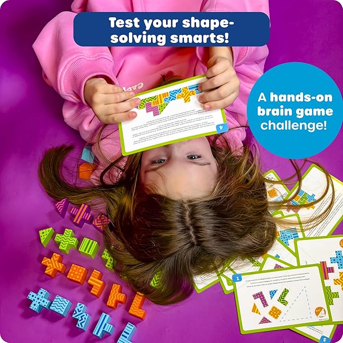 Learning Resources STEM Explorers Brainometry - 3D Puzzle Games for Kids, Kids Travel Games, Brain Teaser Puzzles, Pattern Memory Game, Brain Game Toys, Classroom Toys, 5 Year Old Boy and Girl Gifts