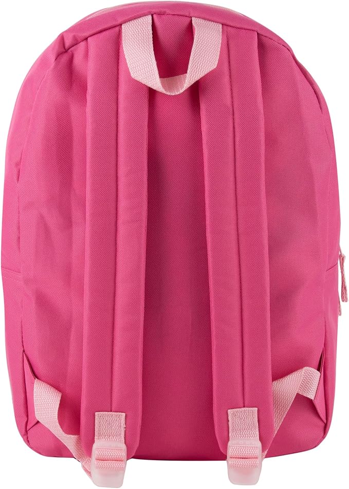 Trail maker 24 Pack- Classic 17 Inch Backpacks in Bulk Wholesale Back Packs for Boys and Girls (Pink)