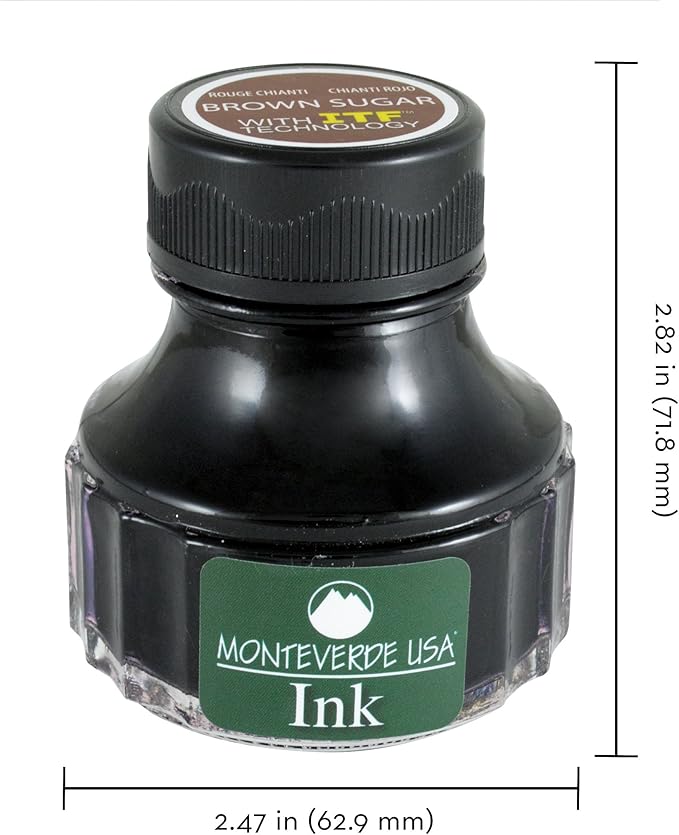 Monteverde USA Ink with ITF Technology, 90 ml Brown Sugar (G308BS)