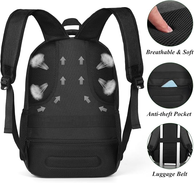 YAMTION 17.3 Inch Large Backpack for Men and Women,School Backpack for Teenager,Travel Laptop Bookbag with USB Charging port for Business Work College Travel Trip